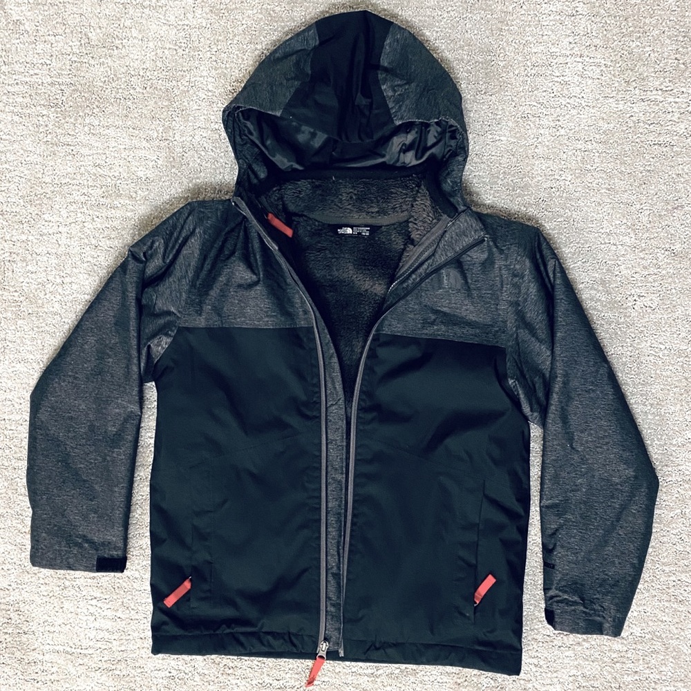 Boys North Face Jacket + Fleece Liner Triclimate